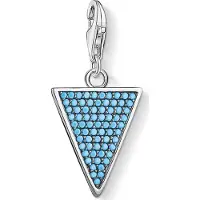 Thomas Sabo Hanger, Bedelhanger Driehoek Turkoois, (Zilver)