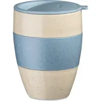 Koziol Thermosbeker met deksel 400 ml, Kopje, Blauw