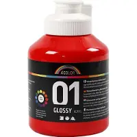 A-Color Glossy acrylverf, rood, 01 - glossy, 500 ml