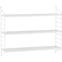 En.casa Wandplank Strängnäs set van 3 verstelbaar 50x60x15 cm wit