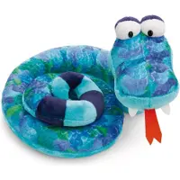 Nici knuffel slang ZsaZsa, 18 cm, groen - Pluche knuffel, schattig en zacht, ideaal om mee te knuffelen en te spelen, voor kinderen en volwassenen, een geweldig cadeau, artikelnummer 61711