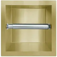 Guido Gusto Inbouw toiletrolhouder mat goud zonder klep