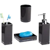 Relaxdays Badkamer accessoires set