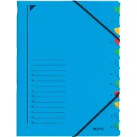 Leitz Bureau Sorteermap Karton - 12-tabs - A4 - Blauw