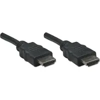 Manhattan 308441-CG HDMI-kabel HDMI Aansluitkabel HDMI-A-stekker, HDMI-A-stekker 7.50 m Zwart 4K UHD