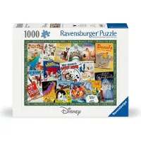 Ravensburger Disney Vintage Film Poster 1000 Stuk Puzzel voor Volwassenen - 12000689 - Handgemaakt, Gemaakt in Duitsland