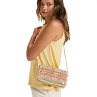 Roxy Schoudertas geel / pink / wit