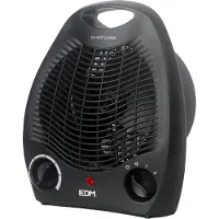 EDM Mini draagbare elektrische verwarming, model EDM 07220, zwart, 1000 - 2000 watt