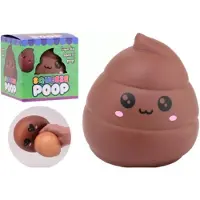 Johntoy speelgoed grote squeeze drol stressbal multicolor.