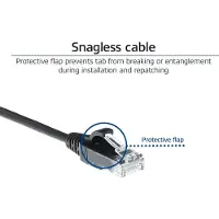 ACT DC9905 LSZH U/UTP CAT6 Datacenter Slimline Patchkabel Snagless | RJ45 Connectoren | Zwart | 5 meter