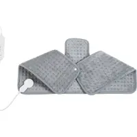 En.casa Elektrisch warmtekussen Borrello 65x45 cm 100W grijs