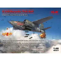 ICM Modelbouwpakket Vliegtuigen - 48321 Martin B-26B Marauder ‘Flak Bait’ - 322nd Bombardment Group - Propeller Vliegtuig Plastic - 1:48 - Modelbouw