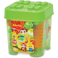 Ecoiffier Abrick Bouwblokken Jungle in Opbergbox, 70dlg.