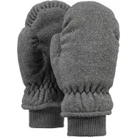 Barts Want Kids Fleece Mitts Heather Grey-XS