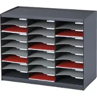 PaperFlow Trieur monobloc 24 cases anthracite / gris