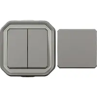 Legrand 069719L Compleet Spatwaterdicht schakelmateriaal Plexo Grijs 1 stuk(s)