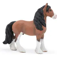 Papo Speelfiguur - Paard - Clydesdale