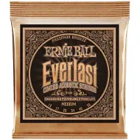 Ernie Ball Everlast Medium Phosphor Bronze Akoestische Gitaar Snaren, 13-56 Gauge (P02544)