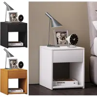 Hioshop Sledo Mini nachtkastje 1 lade, 1 plankBeuken decor.