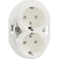 ELSO dubbele stekkerdoos WDE011122 KS ws Renova Wandcontactdoos dubbel Renova 1 stuk(s)