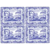 Spode Blue Italian placemats 4-pack Blauw-wit