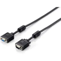 Equip 118802 VGA kabel 5 meter VGA (D-Sub) Zwart