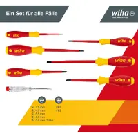 Wiha 320N K7 Schroevendraaierset VDE 7-delig Plat, Kruiskop Phillips
