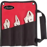 Vigor Gripzangen set V1808, 3-delig. Aantal gereedschappen: 3