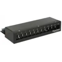 DeLOCK Desktop Patch Panel voor 12 Keystone modules / zwart