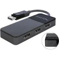 DeLOCK DisplayPort 1.4 Splitter 1 x DisplayPort zu 3 x DisplayPort MST