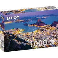 Enjoy Puzzle Rio de Janeiro by Night - Brazil Puzzel (1000 stukjes)
