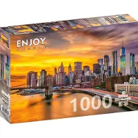 Enjoy Puzzel New York in Dawn, usa 1000 stuks 1 St
