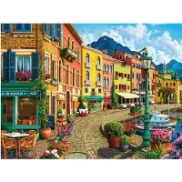 Dinotoys Puzzel van afternoon siesta havenstraatje 2000 stukjes