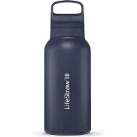 LifeStraw Go 2.0 Stainless Steel Water Filter Bottle, donkerblauw