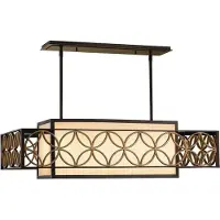 Elstead Lighting LED Hanglamp Remy | 4X E27 Max 60W | Dimbaar | Heritage Bronze/Parissiene Gold
