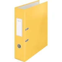 Leitz Cosy ordner met soft touch oppervlak, rug van 8 cm, geel - 2 stuks