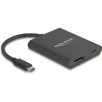DeLOCK USB Type-C Adapter to DisplayPort (DP Alt Mode) 8K with HDR and Power Delivery 60 W