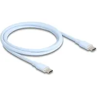 DeLOCK USB 2.0 Cable USB Type-C male to male PD 3.0 60 W 1 m blue Silicone