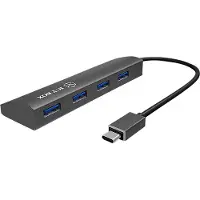 Raidsonic technology RAIDSONIC IB-AC6405-C 4-poorts USB-C-hub Zwart