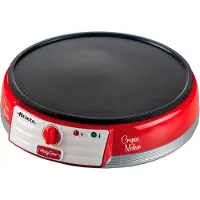 Ariete Retro 202/00 Partytime - Pannenkoekenmaker - Crêpe maker - 1000 Watt - Rood