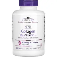 21st Century , Super Collagen Plus Vitamin C, 180 Tablets