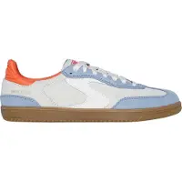 SKECHERS Hotshot For The Win Leren Dames Sneakers Lichtblauw/multi