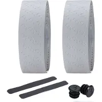 BBB Cycling Stuurlint Racefiets - Beste Grip en Schokabsorptie - Lengte: 200cm - Dikte: 2.5mm - Inclusief Stuurdoppen - Wit - UltraRibbon Gel Stuurtape BHT-15G