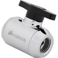 Corsair Hydro X-serie XF Adapter Afsluitkogelkraan, Aansluitingen voor waterkoeling, Zilver