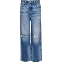 Superdry Dames Blauwe jeans met wijde pijpen (26/32), Casual, Biologisch katoen, Duurzaam W7011013A