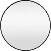 En.casa Spiegel Ordona hangend Ø40 cm rond zwart mat