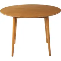Beliani RADAN - Ronde eettafel - Lichte houtkleur - MDF