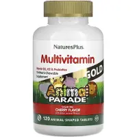Natures Plus Children's Chewable Multi-Vitamin & Mineral Supplement, Natural Cherry Flavor (120 Animals) - Nature's Plus