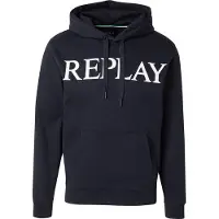 Replay Sweatshirt nachtblauw / wit