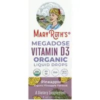 MaryRuth Organics - Biologische Megadosis Vitamine D3 Vloeibare Druppels, Ananassmaak - 30 ml